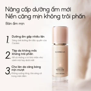 Kem Nền Carslan Dạng Lỏng Kiểm Soát Dầu Lâu Trôi Chống Thấm Nước Suốt 24h – 30g