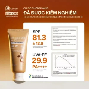 Kem Chống Nắng Sâm1700 SPF50 PA+